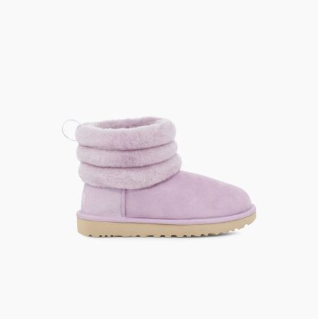 UGG Classic Mini Fluff Quilted - Boots Dame - Lyse Rosa (NO-S737)